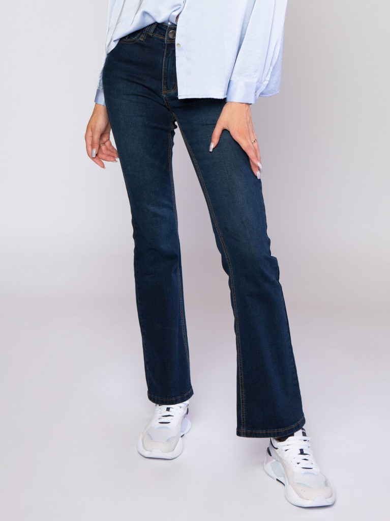 Sylvie Flare Dark Blue