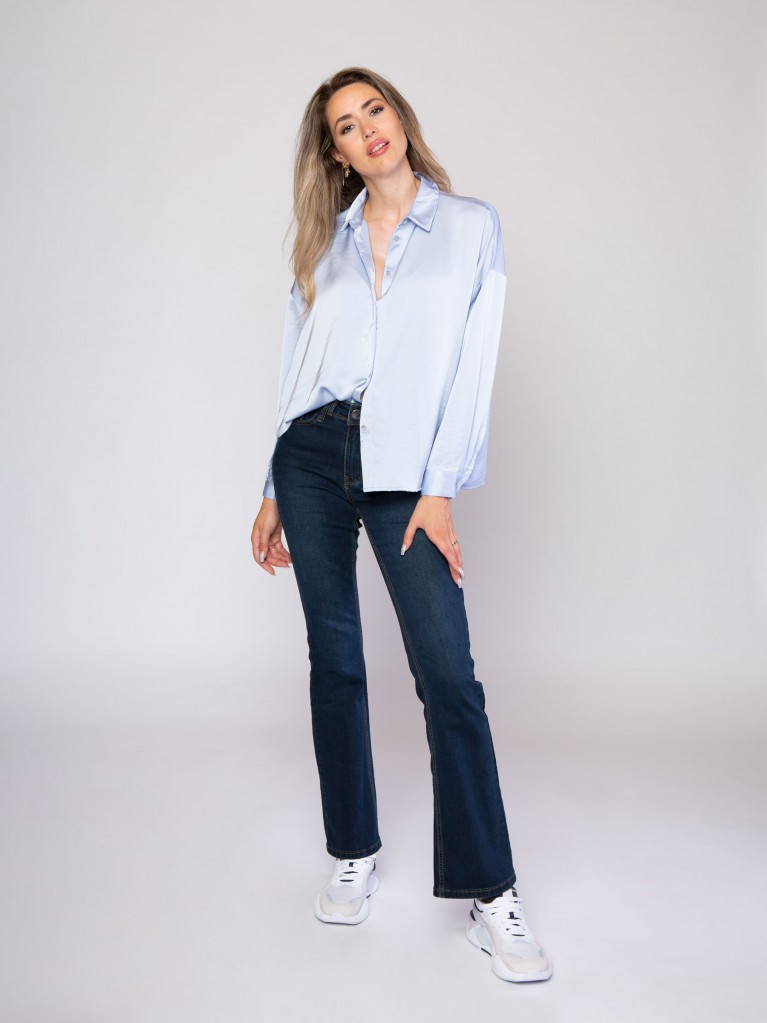 Sylvie Flare Dark Blue