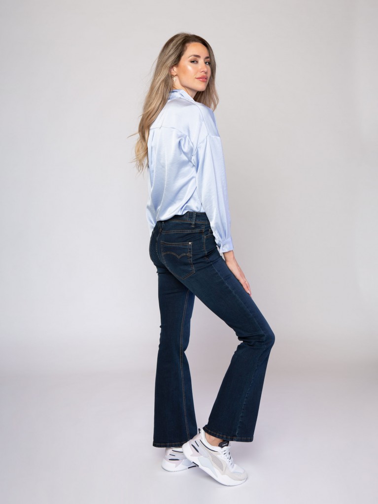 Sylvie Flare Dark Blue