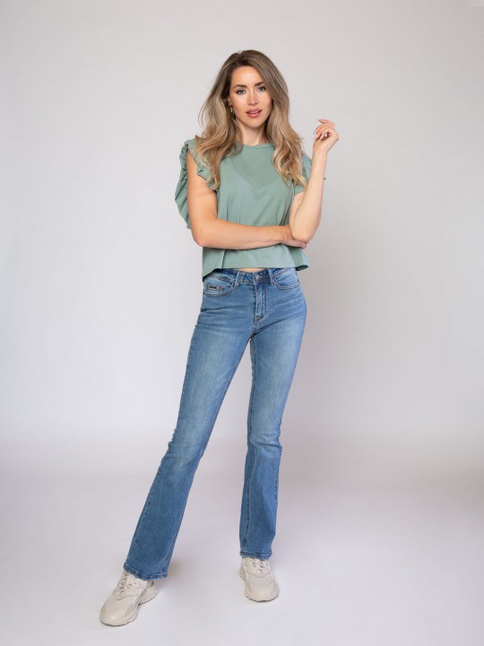 Sylvie Flare Light Blue