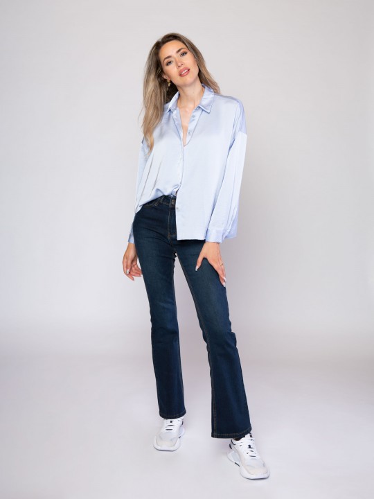 Sylvie Flare Dark Blue