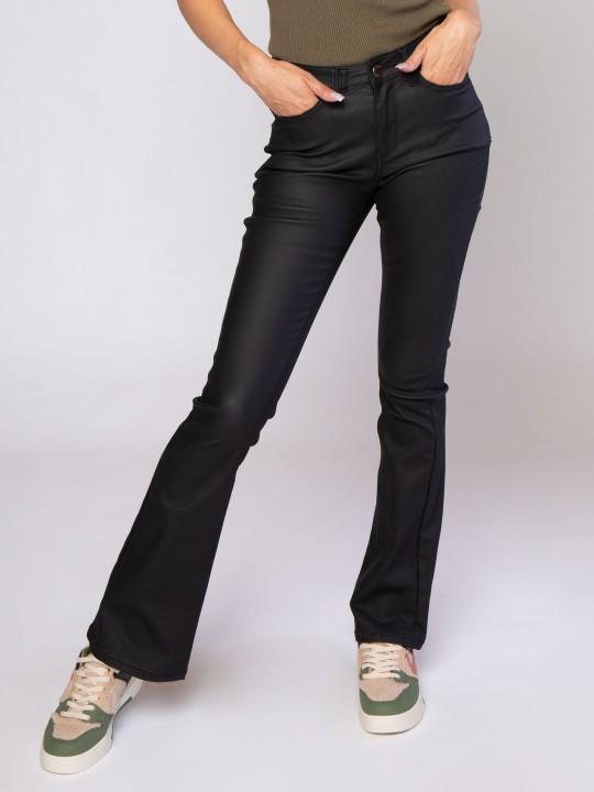Sylvie Flare Black Coated