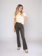 Sylvie Flare Green Coated